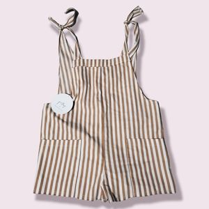 Princess Polly Women's Tie Shoulder Stripped Romper Playsuit